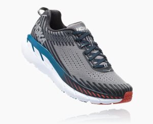 Hoka One One Men's Clifton 5 Running Shoes Grey - AU EJTD